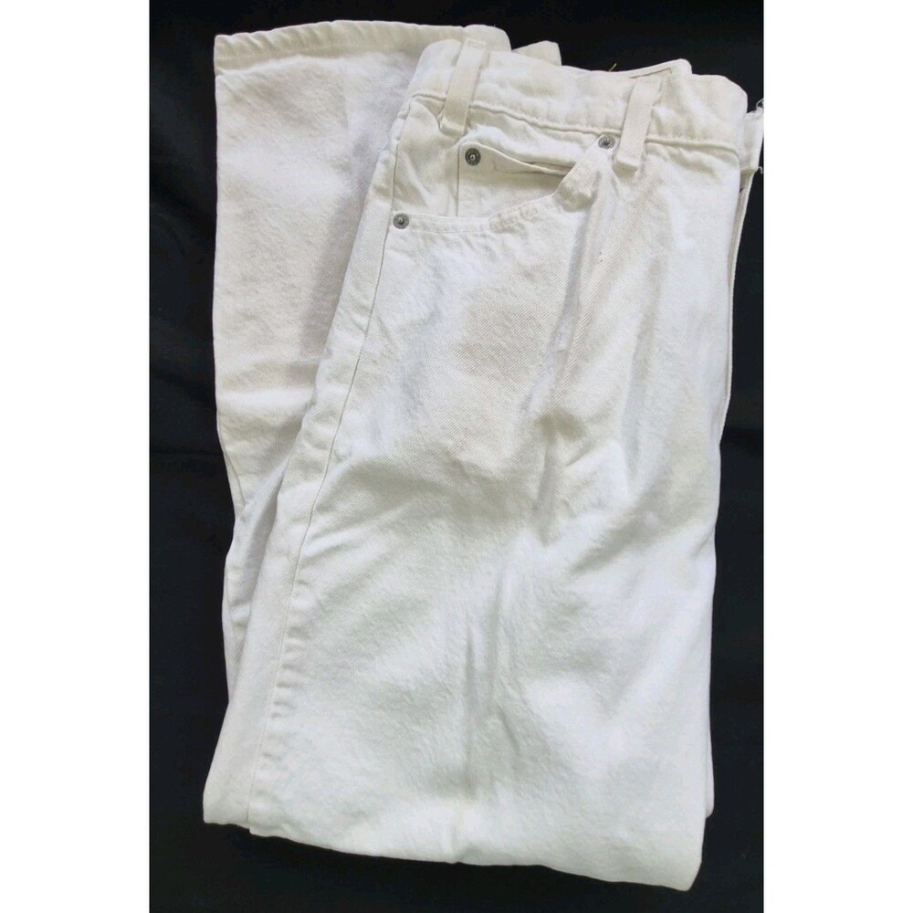 Vth 1996 Levi's 550 White Jeans Mens Size 36x30 Relaxed Slight Taper Made In USA